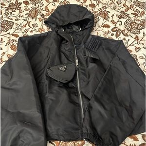 Prada cropped hoodie